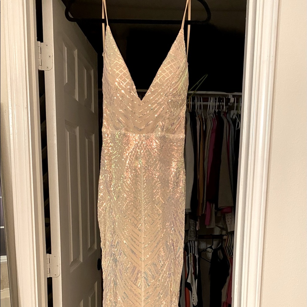 Sequin evening dress